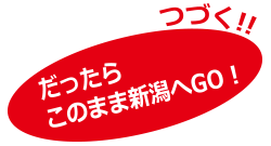 あるいはそのまま新潟へGO？