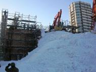 天気:雪→晴 気温:-8℃