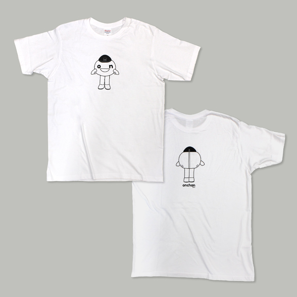 前も後ろもonちゃんTシャツ(白)(S/M/L/XL)