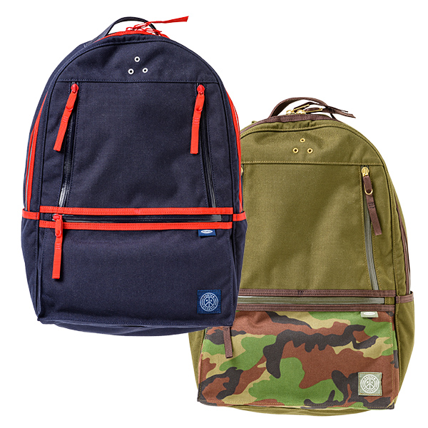 newtonbag by PORTER CLASSIC CITY RUCKSACK 藤村別注FJY 「ネイビー/レッド、オリーブ/迷彩」