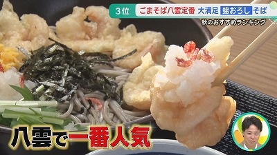 ごまそば八雲 秋のおすすめランキング
