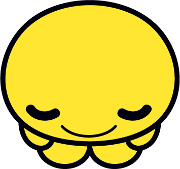 ぺこりとお辞儀をするonちゃん