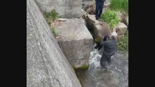 「ずぶぬれで泣きながら壁につかまり…」川の中から４歳の男の子が救出される瞬間　男の子にけがなし　札幌