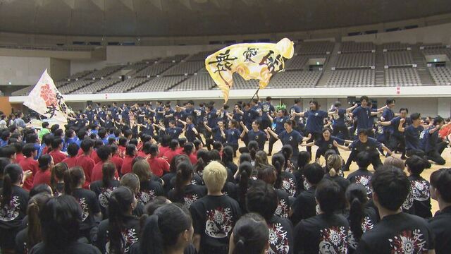 6月のYOSAKOIソーラン祭りを前に　大学生のチームが今年の踊りをお披露目 サムネイル