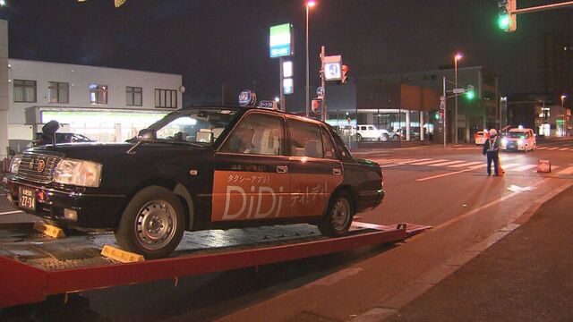 背中の骨を折るなど…札幌市豊平区　道路を横断していた高齢とみられる男性がタクシーにはねられ重傷