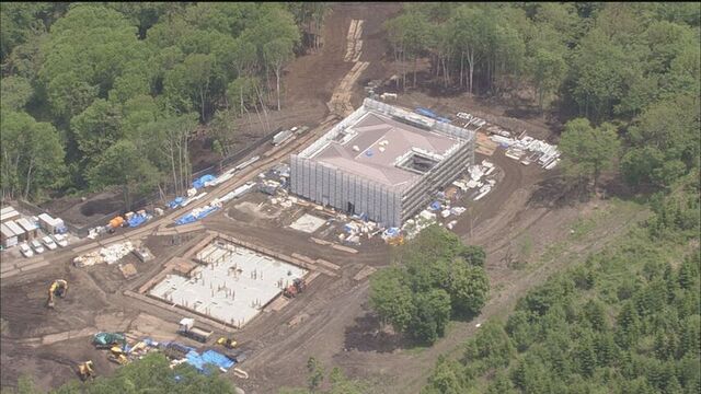 無許可だったことが発覚した巽地区の工事現場