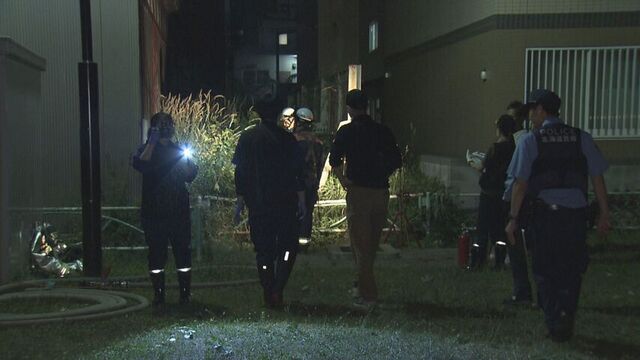 札幌市豊平区の住宅街の公園付近で枯草が燃える火事 警察が不審火の可能性も視野に捜査