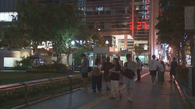 札幌で今年初の熱帯夜か　夜になっても気温下がらず…寝る前の水分補給など熱中症に注意