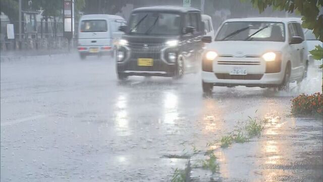 函館など道南を中心に大雨　夕方ごろまで激しい雨が降る恐れ　土砂災害などに警戒 サムネイル