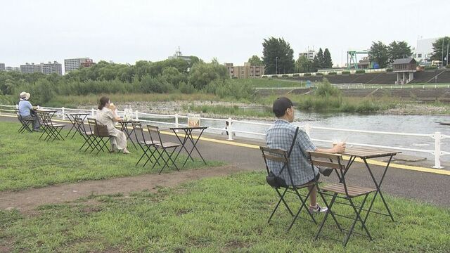 札幌・幌平橋の河川敷　豊平川のせせらぎを聞きながらグルメを楽しめる「川見」　今年で7回目　 サムネイル