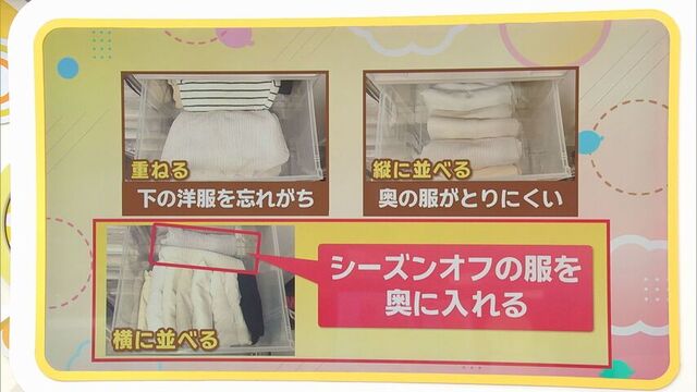 衣類を引き出しに収納する時の賢い方法は「横に並べる」