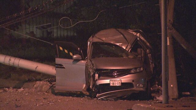 時速約120キロで乗用車を運転し電柱に衝突　同乗者2人を死傷させた男に懲役5年の実刑判決　札幌地裁 サムネイル