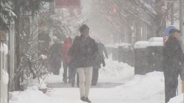 道内各地 この冬一番の凍える寒さ 雪かきも「運動と思ってやるしかない」 警報級の大雪のおそれ サムネイル