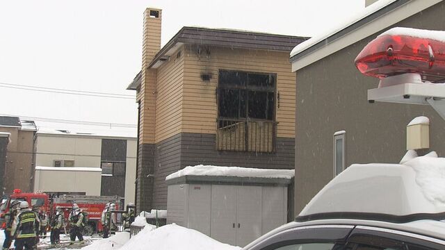 「2階から火が出ている」…札幌市白石区のアパートで火事 80代男性が死亡 サムネイル