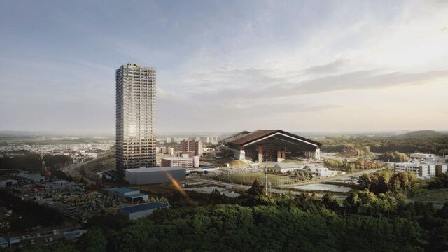 ファイターズ球場隣 地上36階タワマン着工 北広島市副市長ら鍬入れ サウナ付きスパなども 2028年秋完成予定 サムネイル