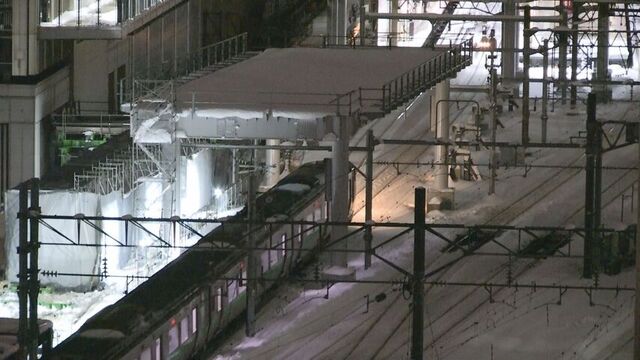 夜間の除雪だけでは終わらない・・・JR北海道が28日と29日の夜9時以降、札幌駅発着の列車を運休に