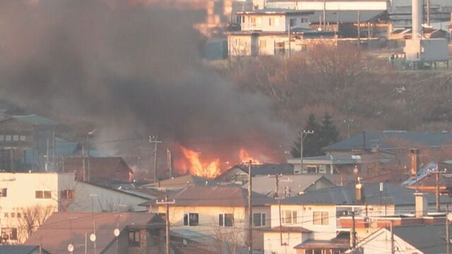 【速報】「建物が燃えている」根室市弁天町で火事　現在消火活動中　けが人の情報なし サムネイル