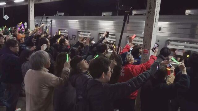 ■3月31日　留萌線　最後の運行列車