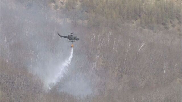 【中継】北海道池田町で林野火災　発生から丸1日経過　消火活動続く　消火のめど立たず サムネイル
