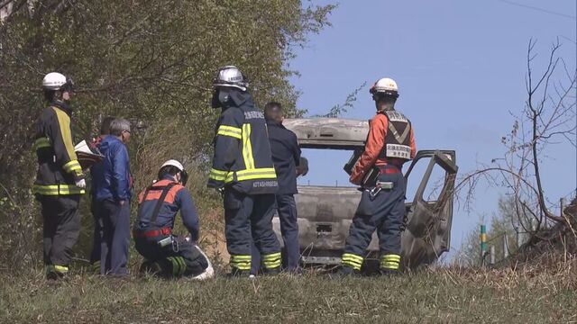 何が？北海道・余市町　焼けた軽乗用車のそばに遺体　年齢性別不明