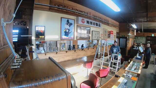 工事中のカフェスペース