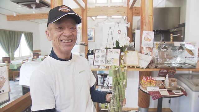 アスパラの詰め放題をしたお客さん