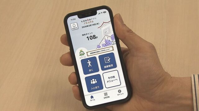 アルカサルのポイント表示画面