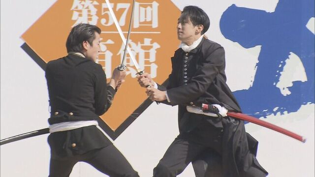 復活の土方歳三コンテスト　銃弾に倒れる壮絶な最後を１２人が熱演　箱館五稜郭祭