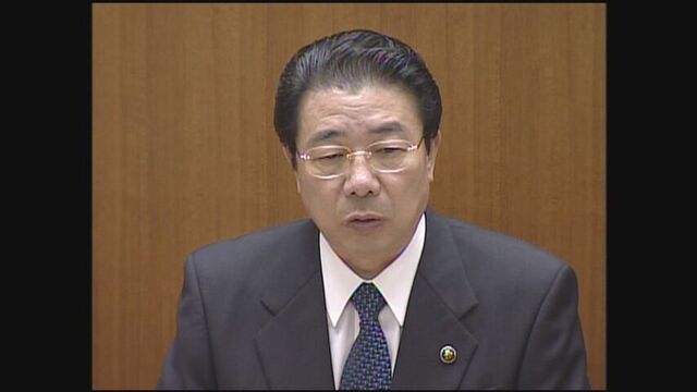 「財政再建団体」への申請を表明した　当時の夕張市長（2006年）
