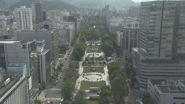テレビ塔展望台からの大通公園