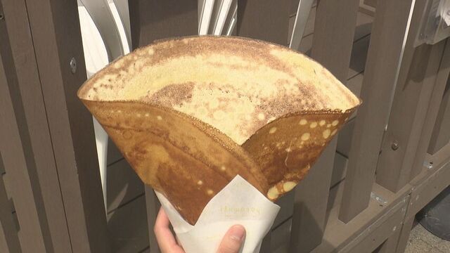 まるで「おせんべい」!?パリパリ食感がクセになる 米粉使った新感覚クレープ専門店が札幌にオープン サムネイル