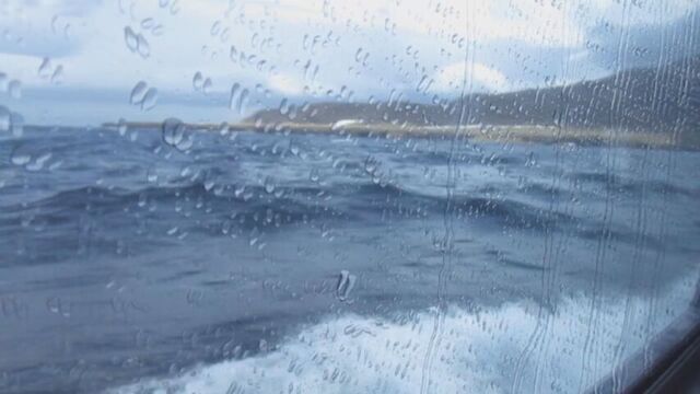 知床半島先端を折り返し後に撮影された動画