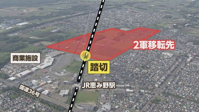 渋滞が懸念される踏切の位置