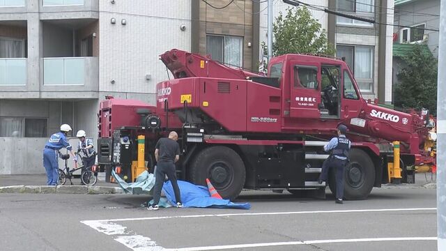 【速報】札幌市北区　自転車に乗っていた50代男性がクレーン車にひかれ死亡　60代運転手を現行犯逮捕 サムネイル