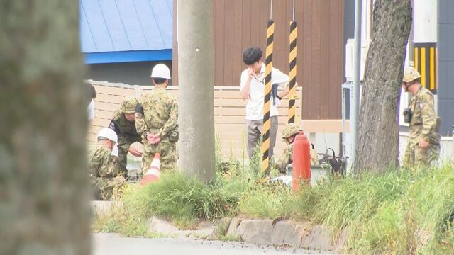 【速報】釧路市の住宅街に手りゅう弾と実弾か 自衛隊が出動し住民避難 