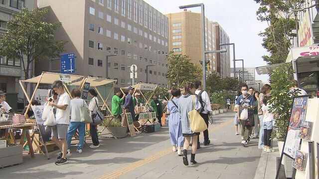「まちを巡るループを生み出す社会実験」　札幌市内中心部でイベント開催　賑わいを創出　青空の下で楽しむ