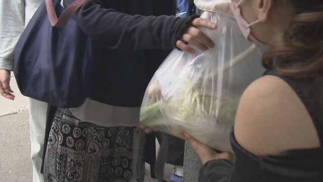 ひとり親世帯の連休の負担を減らしたい　札幌市でパンや野菜を無料配布する「シルバーウィーク支援村」
