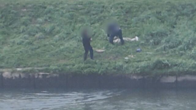 秋サケを密漁する8人組　ドローンが一部始終をとらえる　卵を取り出し魚体を捨てる行為も　北海道幕別町