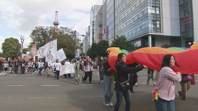 ＬＧＢＴＱなどへの差別をなくし多様性を認め合う社会を目指す「さっぽろレインボープライド」が開催