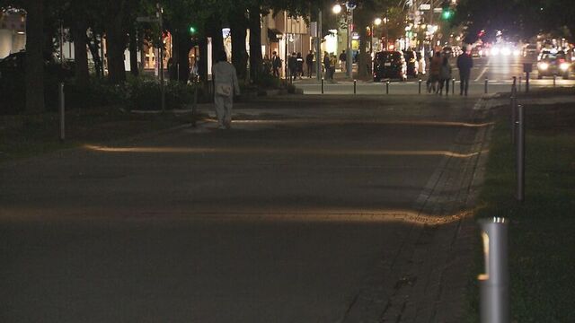 札幌市中央区の中島公園で２０代の男女２人が面識のない男４人組から現金などを奪われる強盗致傷事件