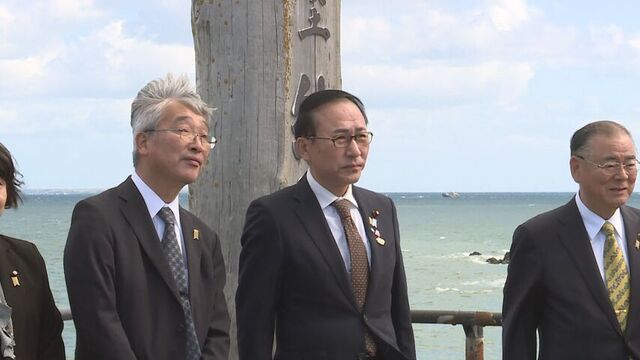 北方墓参再開は「粘り強く活動を続けたい」葉梨大臣就任後初の根室訪問　北方領土の元島民平均年齢９０超