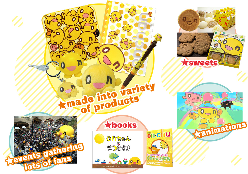 made into variety of products sweets animations books