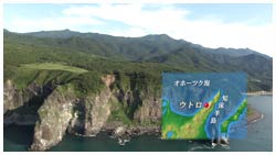 知床ウトロの海岸