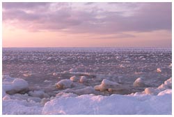 茜色の海氷