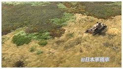 旧日本軍の戦車残骸－１