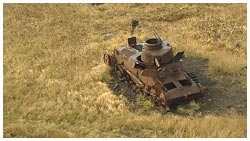 旧日本軍の戦車残骸－２