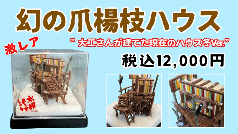 幻の爪楊枝ハウス”大工さんが建てた現在のハウス冬Ver.”限定販売！
