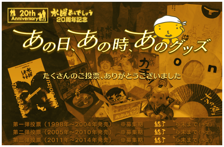 水曜どうでしょう20周年記念 あった、あった、こんなのあった！ あの日、あの時、あのグッズ