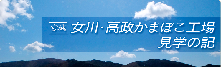 宮城 女川・高政かまぼこ工場見学の記