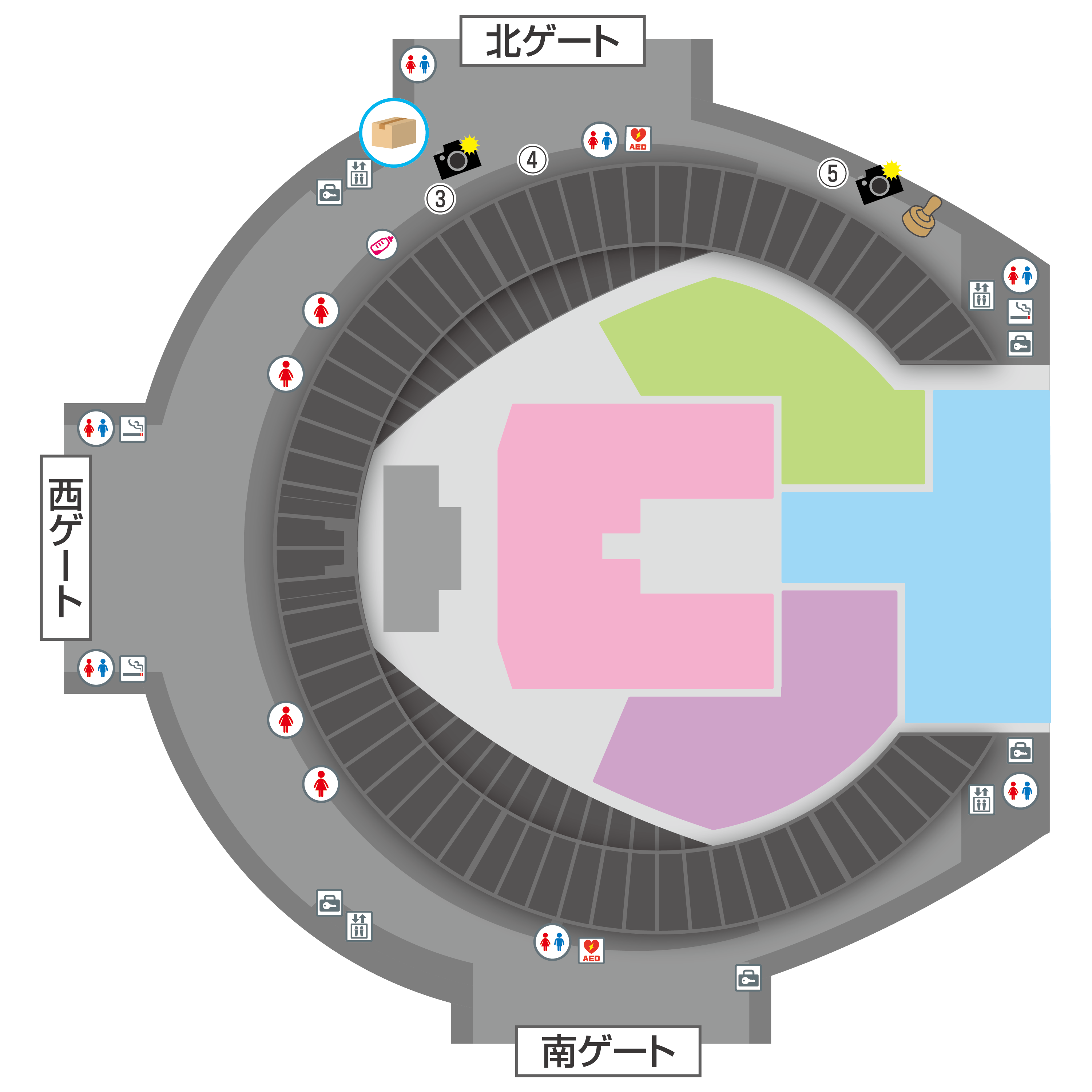 コンコースエリアマップ